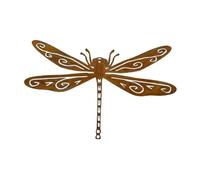 Wxqbjtam Décoration en Figurine de Silhouette de Libellule à Piquer pour Balcon, Intérieur Ou Jardin.