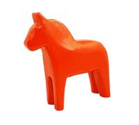 Wxqbjtam Figurine de Cheval En Bois Sculpté à La Main, Statuette de Cheval En Bois Massif, Ornement de Bureau, Style Nordique, Idéal pour La Décora, Rouge