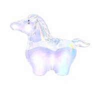 Wxqbjtam Figurine Miniature de Cheval, Sculpture Animale de Collection, Objet Décoratif Simple pour Chambre, Table de Chevet, étagère, Couleur Ab