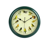 Wxqbjtam Horloge Murale Musicale Décorative à Suspendre, Motif Oiseaux, 25 Cm, pour Salon