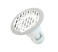 Wxqbjtam Siphon de Sol, Bonde de Salle de Bain, Insert de Bonde de, Dispositif Anti-refoulement, Filtre à Cheveux avec Neutralisateur D'odeurs, Maté, Blanche
