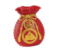 Wxqbjtam Vase Feng Shui Ornement Chinois Décoration de Panier Pot à Fleurs en Forme de Bourse Résine Travaillée à La Main Adapté Au Nouvel an Chinois Décoratio, Style c