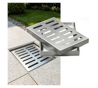WXQTM Couvercles Drainage pour L'extérieur Siphon Sol avec Cadre | Grille Drainage Carrée En Acier Inoxydable pour Les Maisons Les Trottoirs Les Cours Les Terrasses(40x30x3cm)