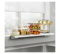 WXQTM Étagère Plantes pour Fenêtre Résistante aux Dommages Plaque D'extension Plan Travail avec Base Magnétique pour Plantes D'intérieur Bureau et Fenêtres (40x15cm)