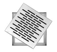WXQTM Grille Drainage en Acier Inoxydable Grille Drainage Carrée | Antidérapante Canal Drainage Extérieur pour Tranchées pour Abris Jardin Garages et Terrasses(15x15x2cm)