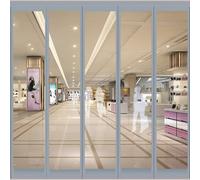 WXQTM Rideau Porte À Bandes Vinyle en Plastique Rideau Porte Magnétique Isolé Coupe-Vent Rideau À Bandes en PVC pour Centres Commerciaux, Personnalisé (45x200cm)