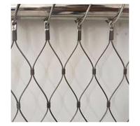 WXQTM Treillis Métallique en Acier Inoxydable Filet Plantes Grimpantes Filet Sécurité Résistant l'usure Découpable Grillage Balcon, pour Terrains Football (1x4m/3.28x13.12ft)