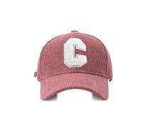 WXRJL Chapeau en Velours Côtelé Casquette De Baseball pour Femme Broderie Casquette pour Homme pour Femme Snapback Hip-Hop Rétro Coton Plain Denim Rose