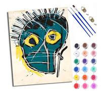 WXRWANG Peinture par Numéros pour Adulte DIY Peinture Numero Adulte Débutants Dessin au trait abstrait d'un visage humain 40x50cm Numéro Kit Peinture par Décoration Murale et Cadeaux Pour La Maison
