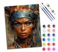 WXRWANG Peinture par Numéros pour Adulte DIY Peinture Numero Adulte Débutants Fille indienne 40x50cm Numéro Kit Peinture par Décoration Murale et Cadeaux Pour La Maison