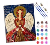 WXRWANG Peinture par Numéros pour AdulteAnge de l'amour maternel DIY Peinture Acrylique pour Adultes Débutants Kit de Peinture à l'huile sur Toile pour Décoration Murale Maison 40x50cm