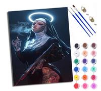 WXRWANG Peinture par Numéros pour AdulteSœur Halo rebelle DIY Peinture Acrylique pour Adultes Débutants Kit de Peinture à l'huile sur Toile pour Décoration Murale Maison 40x50cm