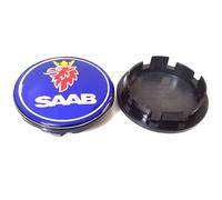 WxsDsq Cache Moyeux Enjoliveurs Capuchons Centre 65MM 4 Pièces Compatible avec pour Saab Saab 2024 Moyeu Jante Chapeaux ABS Bague Alliage