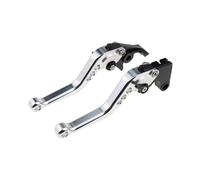 WXSSH Levier d'embrayage et de frein pour moto Accessoires CNC pour moto pour Hayabusa GSX1340R : leviers de frein et d'embrayage courts, poignée réglable(A-Silver)