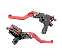 WXSSH Levier d'embrayage et de frein pour moto Ensemble universel 7/8'' CNC pour cylindre de frein pour avant pour moto avec levier d'embrayage et réservoir