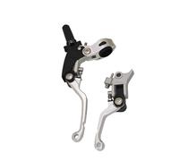 WXSSH Levier d'embrayage et de frein pour moto Support de guidon frein et d'embrayage pliable anti-chute pour motos(Argent)