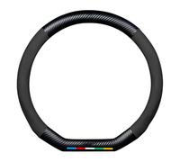 WxsTZL Caches Volant Couvre Voiture Compatible avec pour VW Caddy Transporter T7 Crafter Fibre Carbone Cuir Respirant PièCes DéTachéEs Automobiles,D-Style-A