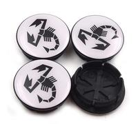 WxsYFFS Cache Moyeux Bouchons Moyeu 4 Pièces 50mm Compatible avec pour Fiat Abarth Marea Multipla Punto Matériau Composite ABS Étanche et Anti Poussière,D