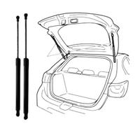 WXTIE 2 Pièces verins de Coffre, pour Smart 453 Fortwo 2015-2019 Vérin de Hayon Remplacement Ressort à Gaz Voiture Accessoires
