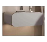 WxuuLTGJR Bedside Table Compatible with Bedroom Modern Floating Nightstands with Solid Wood Drawer,Wall Mounted End Table Easy to Install(Grey,15.7in/40cm)