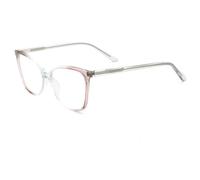 WxuuLTGJR Montures de Lunettes Rondes Oeil de Chat Mode Montures de Lunettes pour Femmes acétate Lunettes Transparentes Cadre Accessoires de Voyage Monture de Lunettes