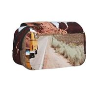 WXWJSHMGC Arches National Park Trousse à crayons avec imprimé imprimé - Trousse de rangement portable double couche pour enfants, filles, garçons et adultes