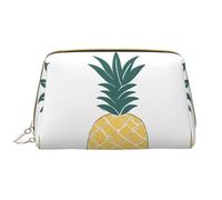 WXWJSHMGC Be A Ananas Trousse de maquillage portable en cuir imperméable pour pinceaux de maquillage (17 x 10,9 cm), blanc, Taille unique