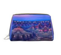 WXWJSHMGC Beauty Grand Canyon Trousse de maquillage portable en cuir imperméable pour pinceaux de maquillage 17 x 10,9 cm, blanc, Taille unique