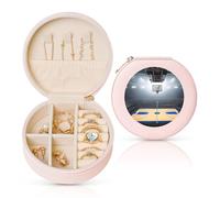 WXWJSHMGC Boîte à bijoux de voyage avec imprimé basket-ball, mini étui à bijoux portable en forme de coquillage, organiseur à 2 couches en cuir synthétique pour femme