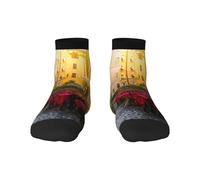 WXWJSHMGC Chaussettes de sport respirantes italiennes avec imprimé Old Street pour homme et femme, 2 Noir-1, Taille unique
