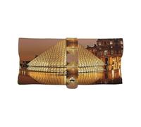 WXWJSHMGC Étui à lunettes de soleil universel pour femme Motif musée du Louvre à Paris 6,7 x 8,9 cm