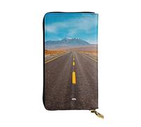 WXWJSHMGC Freeway Highway Road in the Desert Print Fashion Long Wallet Shopping Clutch Purse Sac à main en cuir PU pour femmes, portefeuilles pour hommes