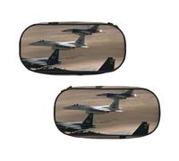 WXWJSHMGC Grande trousse à crayons avec 3 compartiments - Motif avion de guerre - Pour garçons et filles