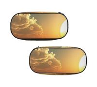 WXWJSHMGC Grande trousse à crayons imprimée « Good Morning » avec 3 compartiments pour stylos, cartes, pièces de monnaie pour garçons et filles