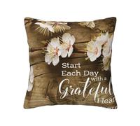 WXWJSHMGC Housse de coussin carrée avec citations inspirantes imprimées pour canapé, lit, salon, canapé, quatre saisons, universelle (2 pièces)