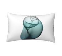 WXWJSHMGC Housse de coussin en lin imprimé escargot scintillant pour canapé, lit, voiture, taie d'oreiller 30 x 50 cm