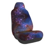 WXWJSHMGC Housse de siège avant de voiture universelle motif galaxie spatiale - Accessoires d'intérieur de voiture - Protection adaptée à la plupart des voitures (1 pièce)