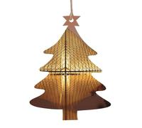 WXWJSHMGC Lot de 2 boules de Noël en bois à suspendre au musée du Louvre à Paris