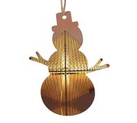 WXWJSHMGC Lot de 2 boules de Noël en bois à suspendre au musée du Louvre à Paris