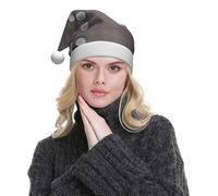 WXWJSHMGC Lot de 2 chapeaux de Noël unisexes en peluche avec imprimé fleur avec pierre pour Noël, Nouvel An, fêtes festives