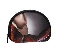 WXWJSHMGC Mini portefeuille en forme de selle de cheval avec un chapeau de cowboy imprimé sauvage pour femmes et filles, petite pochette de rangement pour pièces de monnaie, taille unique, décontracté
