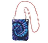WXWJSHMGC Mini sac à bandoulière pour téléphone portable et smartphone Motif Tie Dye Violet, rose, Taille unique