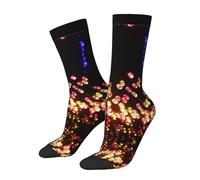 WXWJSHMGC Paper Lantern Print 3D Chaussettes hautes unisexes pour adulte, 2 Noir-1, Taille unique