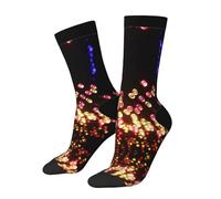 WXWJSHMGC Paper Lantern Print 3D Chaussettes hautes unisexes pour adulte, 3 noir, Taille unique
