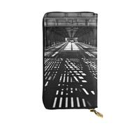 WXWJSHMGC Patterns of Light Print Fashion Long Wallet Shopping Clutch Purse Sacs à main en cuir PU pour femmes, portefeuilles pour hommes