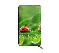 WXWJSHMGC Portefeuille long en cuir PU imprimé coccinelle drôle pour femmes, hommes