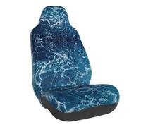 WXWJSHMGC Sea Seen From The Top Print Housses de siège avant de voiture universelles Accessoires d'intérieur de voiture Protection adaptée à la plupart des voitures (1 pièce)