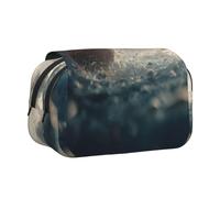 WXWJSHMGC Sharks Open Their Big Mouth Print Pen Case Bag - Portable Double Layer Storage Pencil Bag for Children Girls Boys and Adults