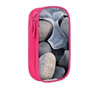 WXWJSHMGC Stone Under Ice Trousse à crayons double couche avec fermeture éclair - Tissu durable pour stylos - Idéal pour les étudiants, rose, Taille unique, Trousse de beauté