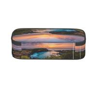 WXWJSHMGC Sunrise Over Hanauma Bay Oahu Hawaii Trousse à crayons avec fermeture éclair Grande boîte à crayons pour étudiant